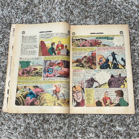 VINTAGE 1961 DC COMICS Green Lantern 1st 5700 AD Story Silver Age #8 - Picture 8 of 10
